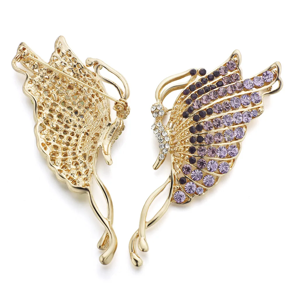 Dalaful элегантные изысканные броши в форме бабочки для шарфа пряжки платье булавка