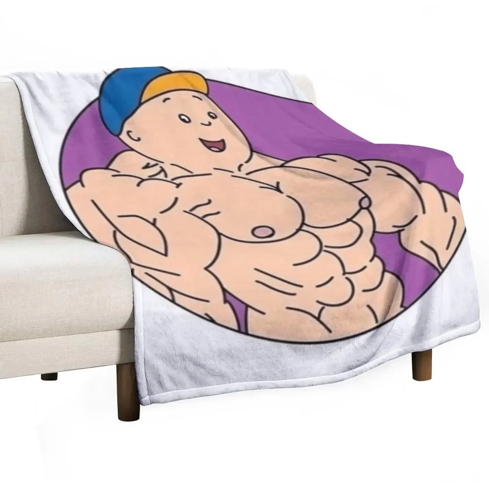 Buff Af Caillou Throw Blanket Weighted Luxury Cute Blankets