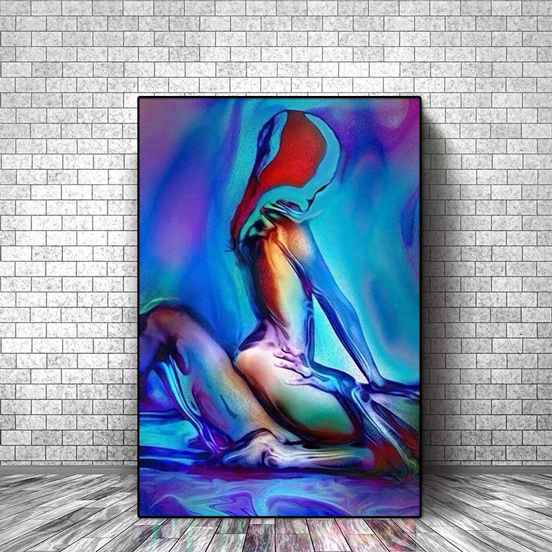 Sexy Men & Women Canvas Painting Abstract Make Love Posters and Prints Wall Art Decorative Paintings Bedroom Bedside Room Decor