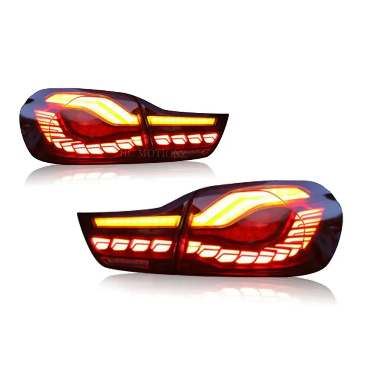 Фото Пара задних фонарей OLED для BMW M4 F32 F33 F36 F82 F83 GTS 2013-20 420i 430 435 428 440 LCI Задний фонарь Задний фонарь Emark №2