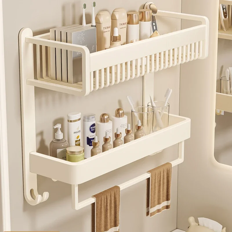 Прямая продажа модная кремовая вешалка для ванной комнаты многофункциональная