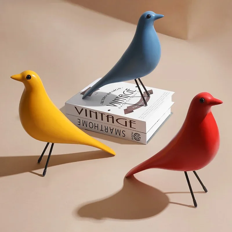 

Eames Bird Decor Statue Peace Dove Sculpture Desktop Decoration Crafts Pigeon Ornaments Office Animal Figurines Home Decoration