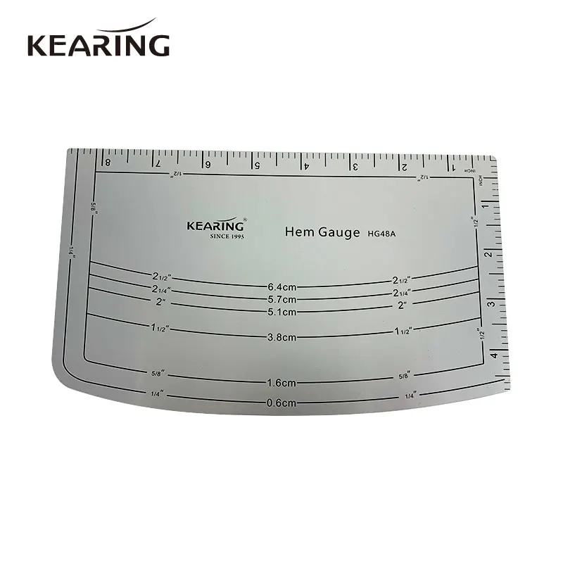 

Kearing Aluminum Cutting Edge Ruler for Cutting Ribbons Patchwork Quilting Ruler Straight Ruler