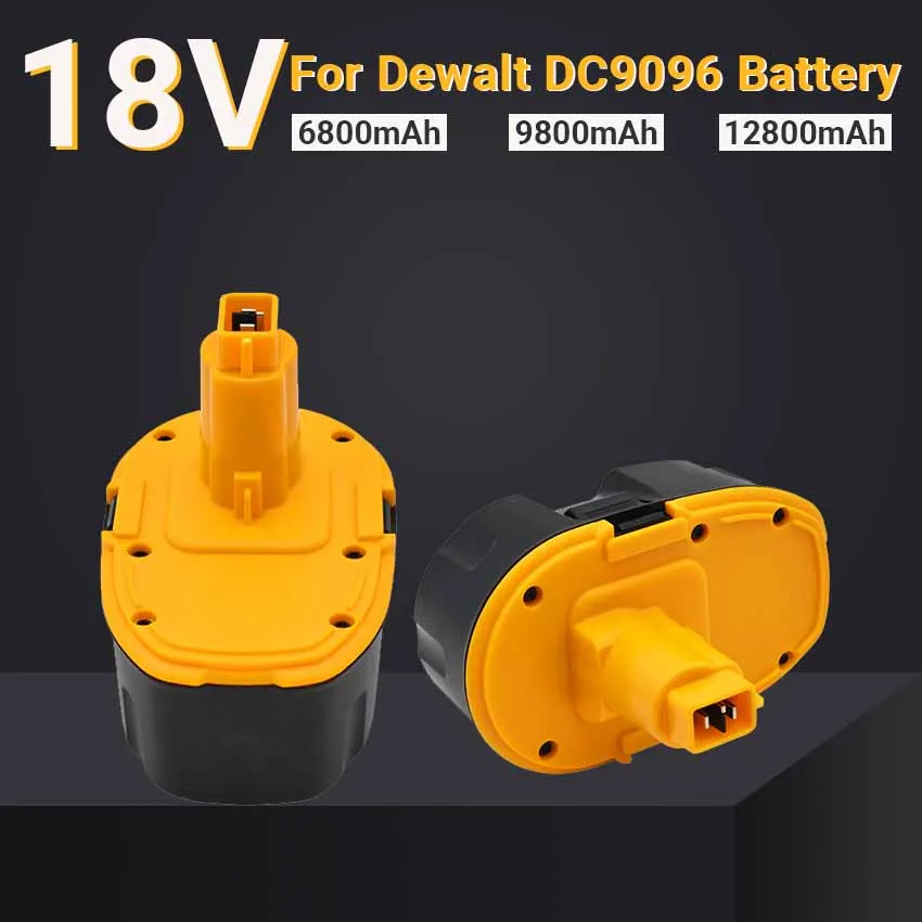 DC9096 18V 12800mAh Ni-MH Power Tool for Dewalt DC9096 DE9039 DE9095 DW9098 DE9503 DW9096 Replacement Battery