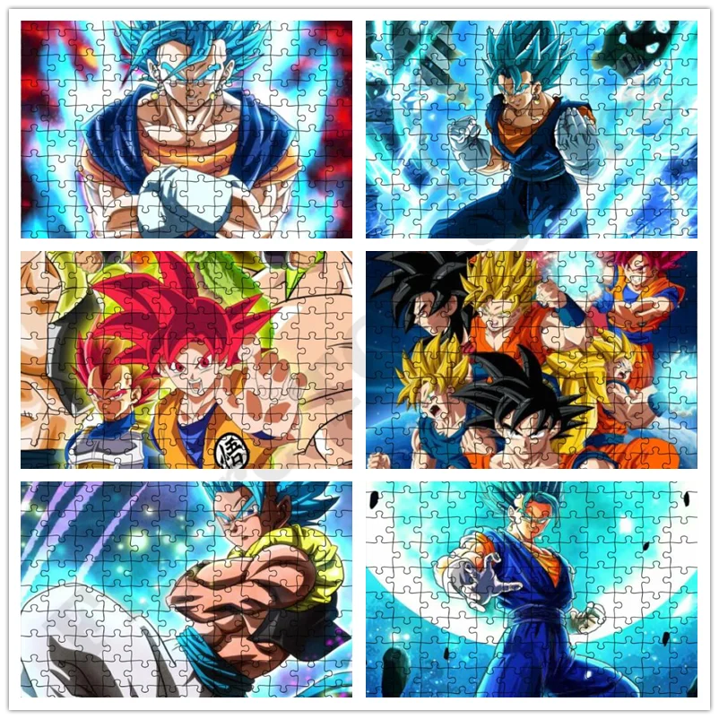 

300 500 1000 Pieces Puzzles Dragon Ball Goku Puzzle Intellective Educational Toy Unique Design Diy Home Decoration