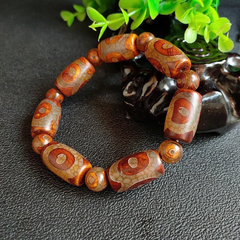 Натуральный Тибет аутентичный три девять глаз Ранняя Мужская литература и игра