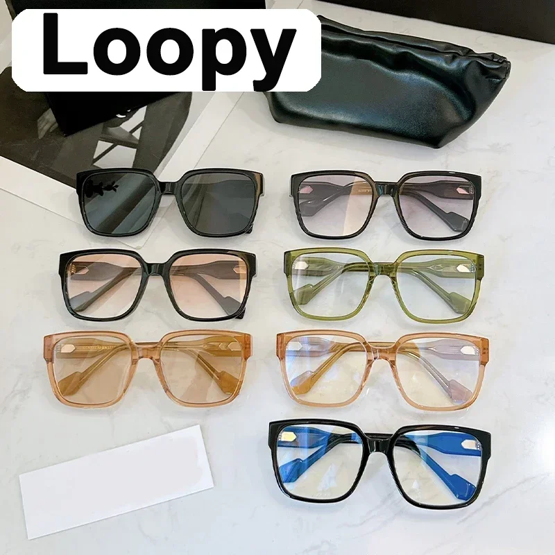 

Loopy GENTLE YUUMI Glasses For Men Women Optical Lenses Eyeglass Frames Eyewear Transparent Blue Anti Light Luxury Brand Monst