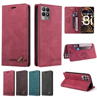 wallet anti theft brush phone case for oppo reno 6 5 4 lite find x3 3a realme 8i 7 c20 c21y c11 v11 v13 q3i c15 c25 stand cover