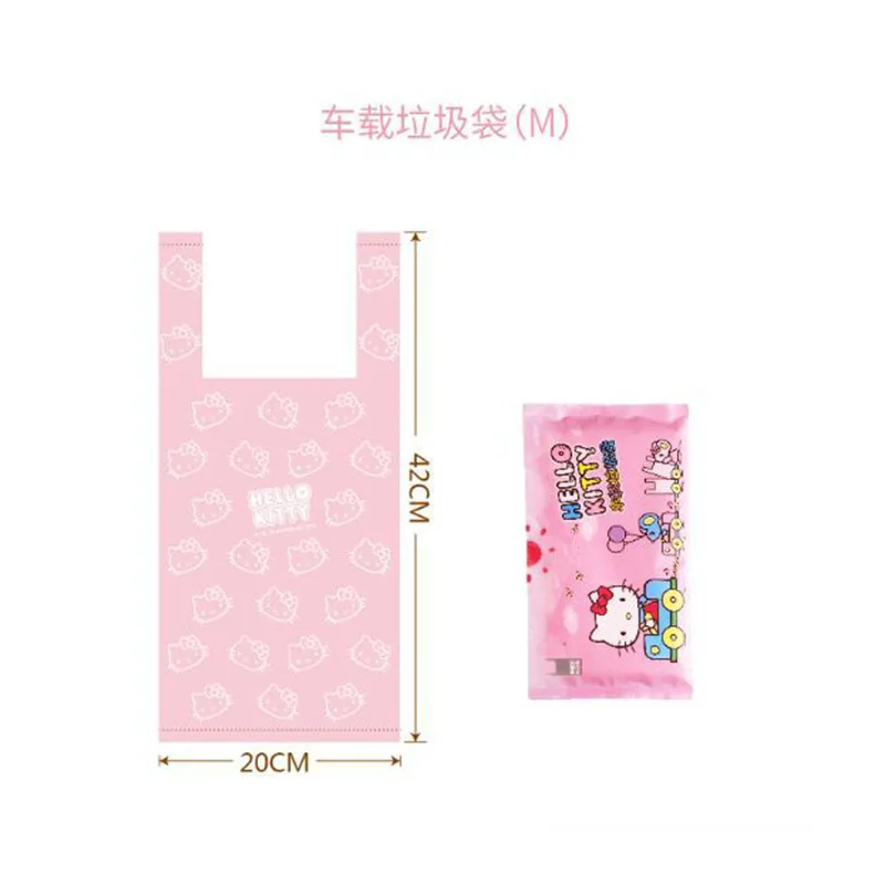 Новинка 2022 милый розовый мешок для мусора с рисунком Hello Kitty из аниме Kawaii Sanrioed