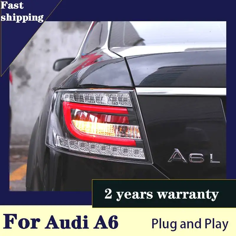 

KOWELL Car Styling for Audi A6 rear Lights 2005-2008 led TailLight for A6 Rear Lamp DRL+Brake+Park+Signal Taillight assembly