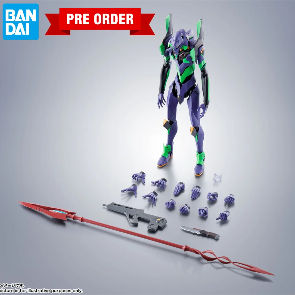 

Bandai SIDE EVA EVANGELION-01 PVC Action Figures SPEAR OF CASSIUS RENEWAL COLOR EDITION Anime Figurine Toys