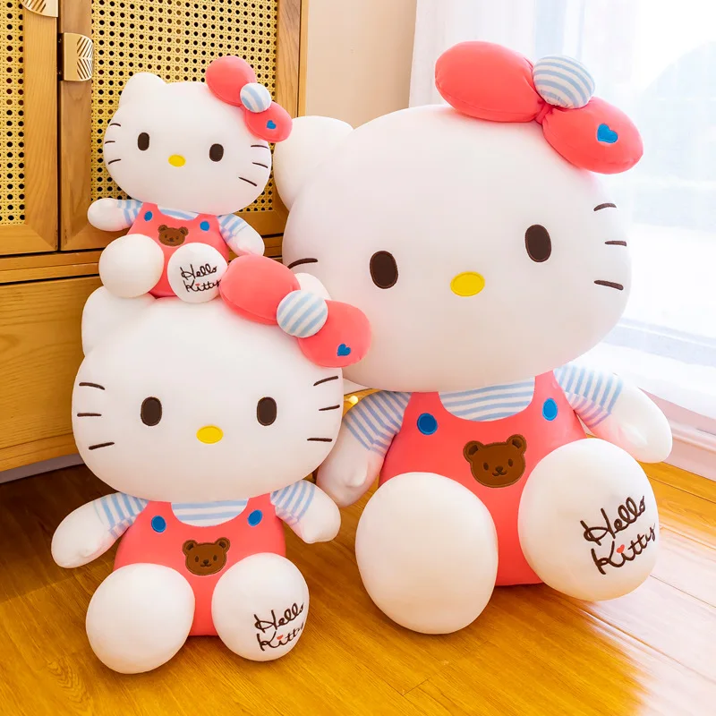 

Kawaii Hello Kitty плюшевая кукла 30 см аниме Мягкое Животное КТ-кот мягкая набивная Подушка для украшения комнаты плюшевые игрушки для детей Подарк...