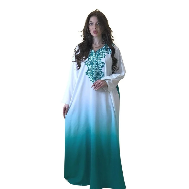 

Abayas для женщин Дубай 2022 модный кафтан ислам одежда для фитнеса платье мусульманский абайат Повседневный арабский халат