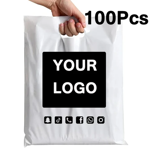 Многоразовые пластиковые сумки Flechazo 100 шт