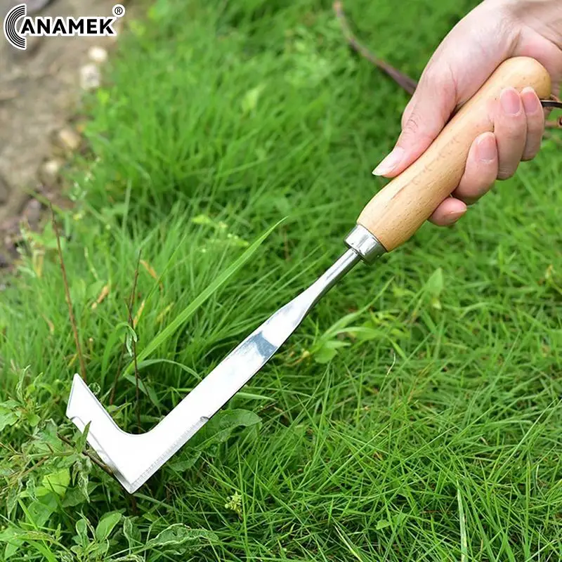 

Garden Weeder Tools Crack Weeder Crevice Weeding Tool Stainless Steel Manual Weeder Beech Handle Lawn Yard Gardening Tool