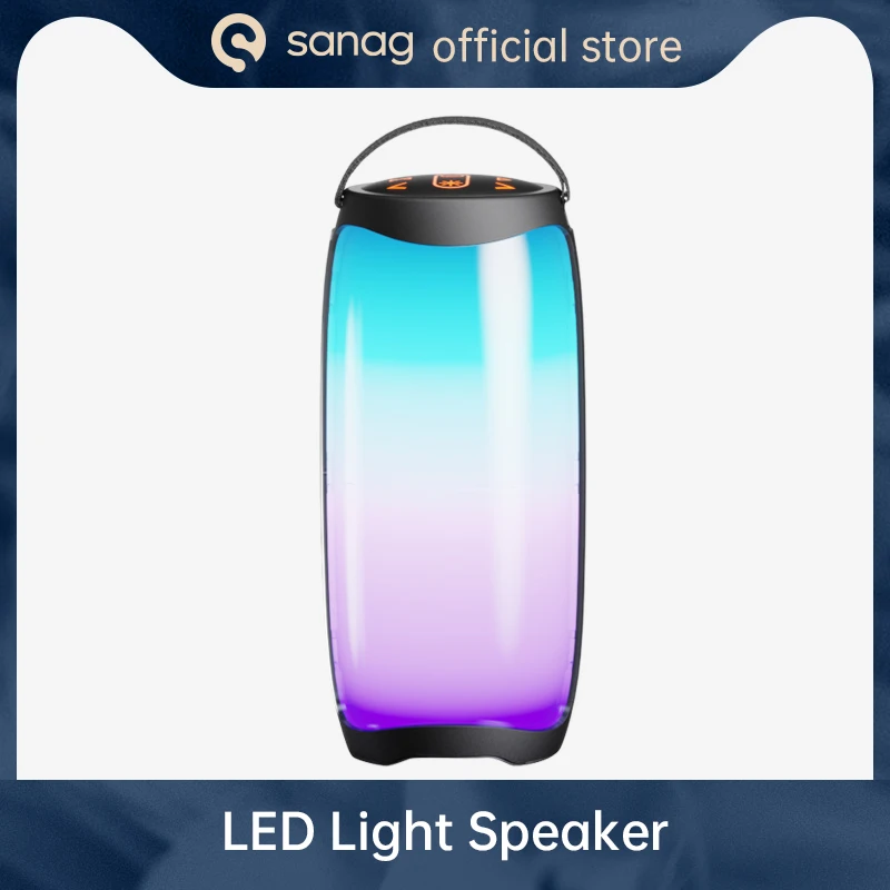   Sanag V10S PRO 10 Вт 2. 1-канальный беспроводной Bluetooth-динамик, светодиодный динамичессветильник свет, TWS басы, кемпинг, FM-радио-динамик 