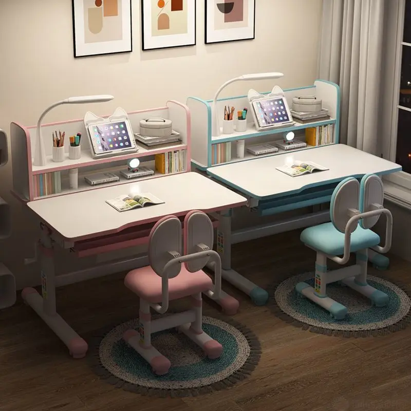 

Aoliviya Sh New Children's Study Desk Desk Multi-Functional Writing Desk Household Adjustable Primary School Boys and Girls Scho