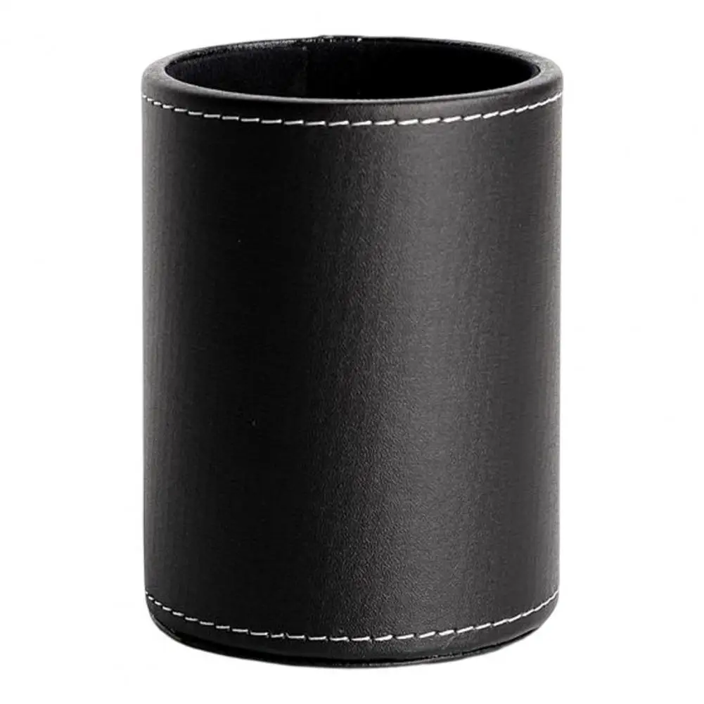 

Круглый контейнер для ручек из искусственной кожи