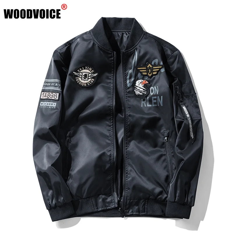 

Bomber Jacket Men Couple Workwear Beautifully Embroidered High Quality Baseball Collar Men's Jacket M-7XL Chaqueta De Bombardero