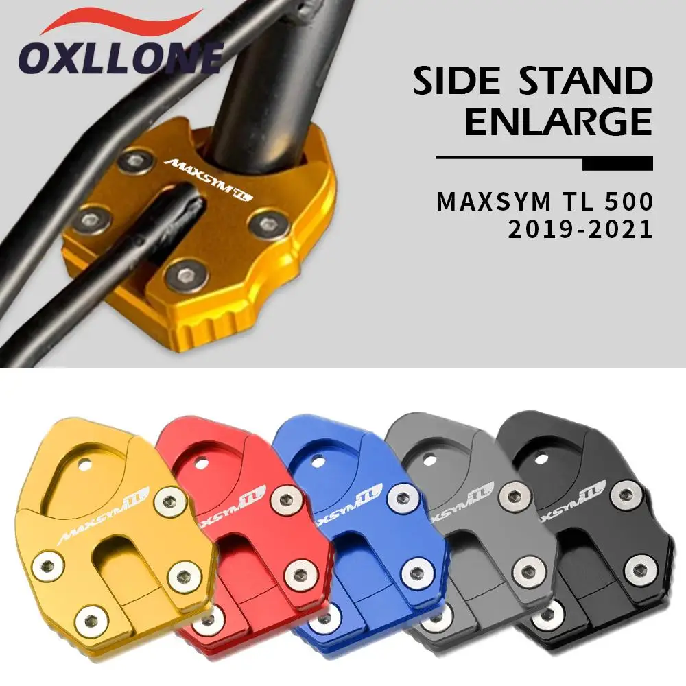 

FOR SYM MAXSYM TL 500 TL500 2019 2020 2021 2022 2023 CNC Kickstand Side Stand Extension Foot Pad Support Motorcycle Accessories