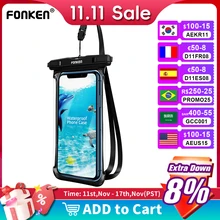 FONKEN 방수 전화 케이스 아이폰에 대 한 삼성 Xiaomi 수영 건조 가방 수 중 케이스 방수 가방 휴대 전화 Coque 커버