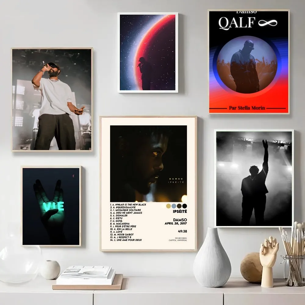 Damso Qalf рэпер плакат плакаты крафт-бумага винтажный настенная живопись