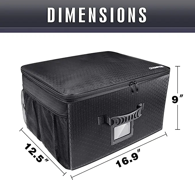 Champkey Golf Trunk Organizer Storage-Portable and Foldable Golf Travel Storage Locker Ideal for Travel Golf and Car Golf