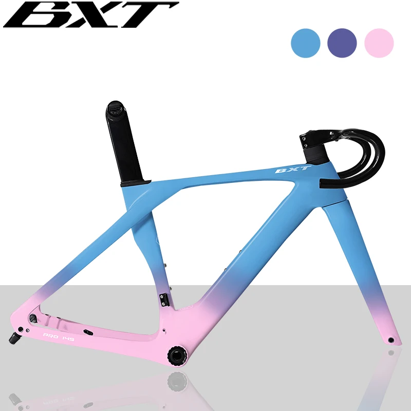 Дисковый тормоз BXT с карбоновой рамой Max 700*32C AERO, рама шоссейного велосипеда BSA T47, полный внутренний трос с рулем DI2 (art.: 3920ca48df489) - 3920ca48df489