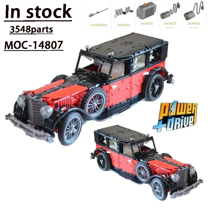 Presidential Exclusive Car MOC-14807 Electric RC Escort Vehicle 3548 Parts Building Blockmodel Adultsplicingkidsbirthday Toygift
