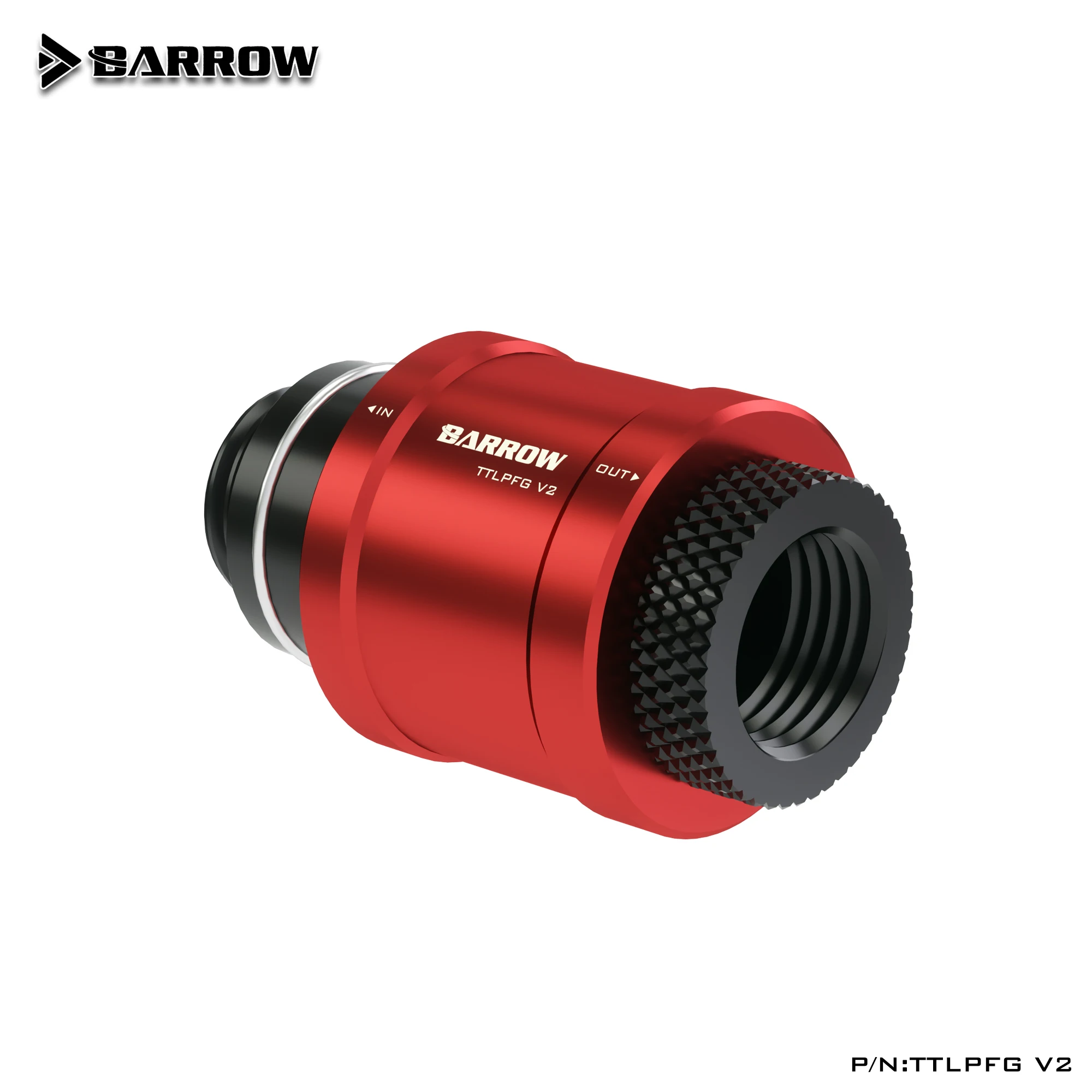 Фото Запорный клапан Barrow Water Cooling с плоским нажимным соединением (мужской-женский) TTLPFG V2 №2