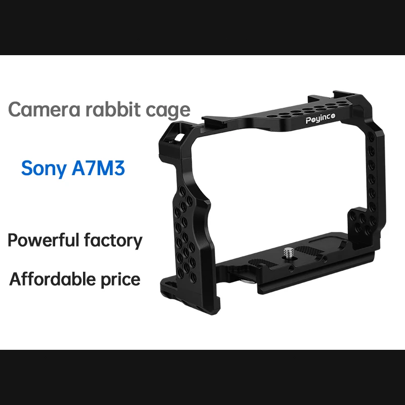 

Camera Rabbit Cage Micro-Single Camera Metal Full Surround Does Not Obscure The Key for Sony A7M3 A7M2 A73A72 A7S2 A7R3 A7R2-012