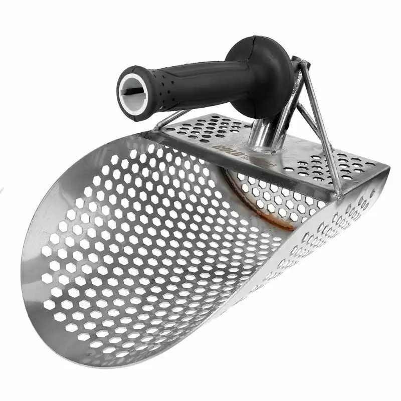 

Small Beach Anti Corrosion Hexahedron Holes Detecting Gold Accessories Metal Detector Stainless Steel Digging Shovel Sand Scoop