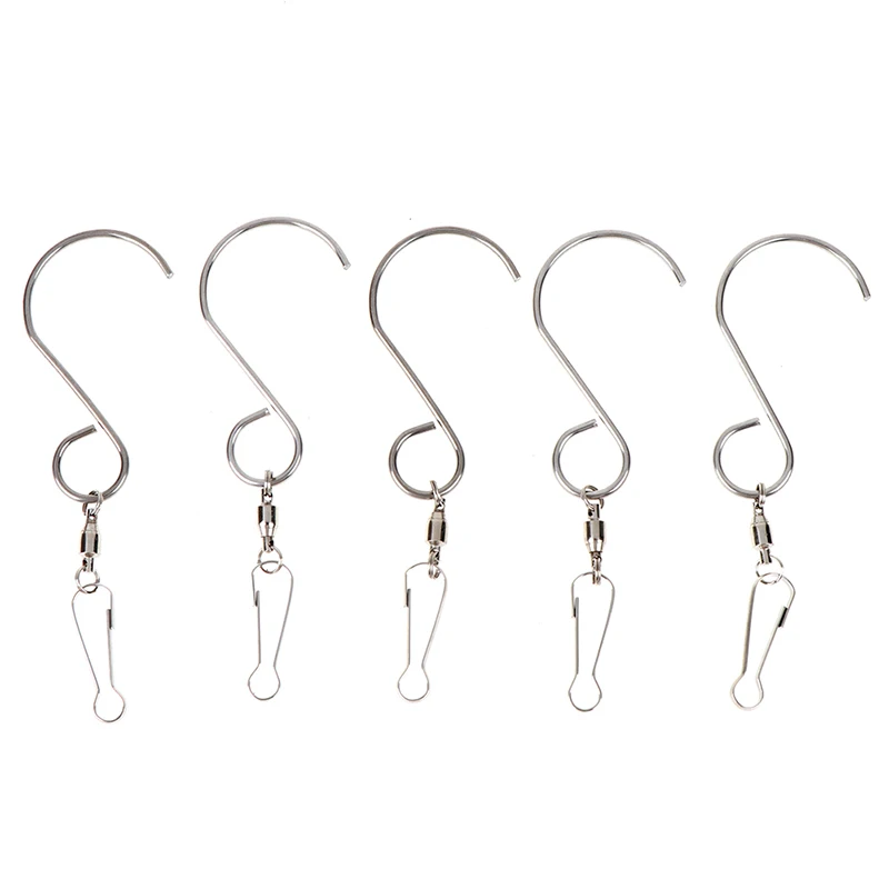 

5 шт., S-образные крючки для светодиодов, на солнечной батарее