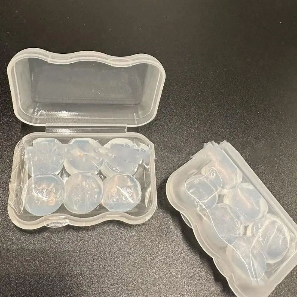 

6 шт. мягкие силиконовые беруши прозрачные водонепроницаемые звукоизоляционные наушники для сна и плавания шумоподавляющие беруши унисекс