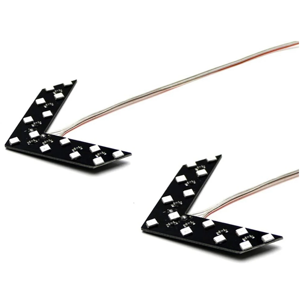 

2PCS 14 SMD Car LED Rear View Mirror Indicator Turn Signal Light Rearview Mirror Lamp Car Accessories, Red Light