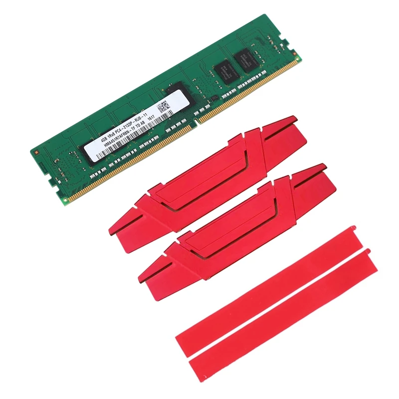 DDR4 4GB Server Memory Ram+Cooling Vest 2133Mhz 1RX8 PC4-2133P PC4-17000 1.2V 288PIN ECC REG DIMM Memory RAM A images - 6