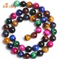 natural colorful tiger eye stone beads for jewelry making round beads diy bracelet necklace accessories 4 6 8 10 12 14mm 15inch