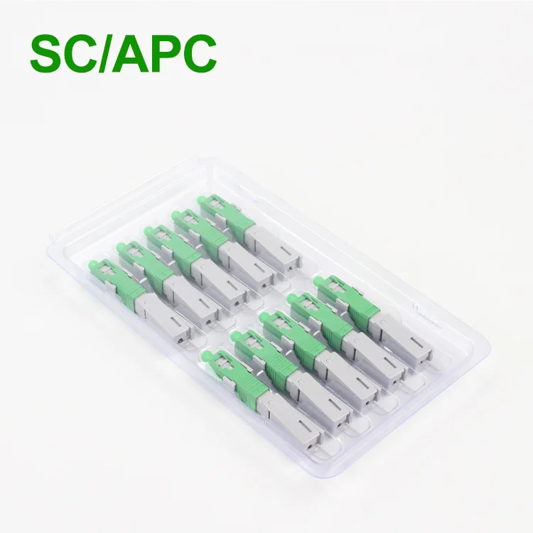 

High quality Fiber Optic Quick Connector FTTH 2308 SC APC Single-Mode Fiber Optic New Model Optic Fast Connector Free Shipping