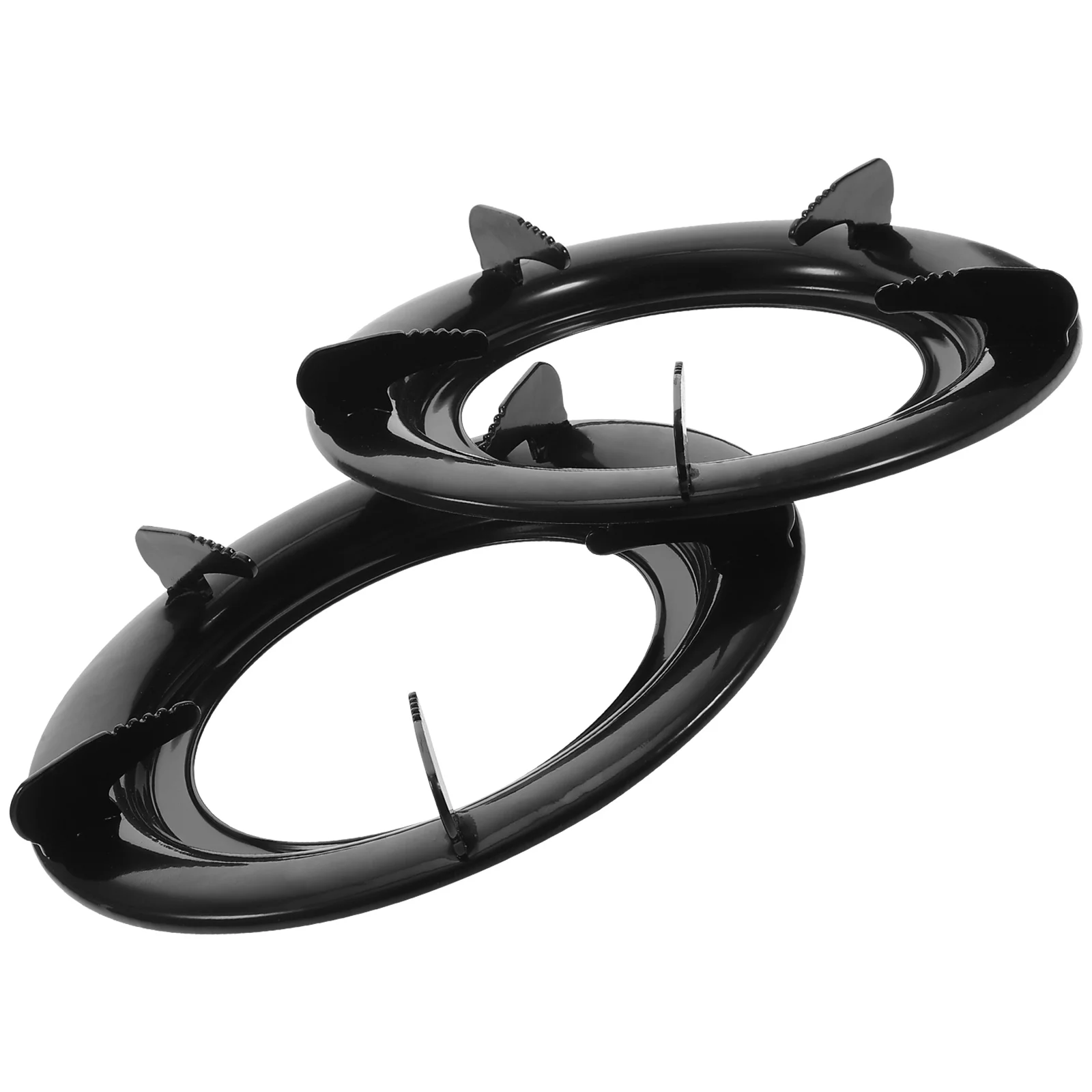 

2pcs Gas Stove Racks Practical Stove Racks Gas Burner Racks Kitchen Supplies (Black)