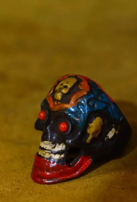 Китайское кольцо из чистой меди с инкрустацией тибетское фэн-шуй Shri chitiпати на