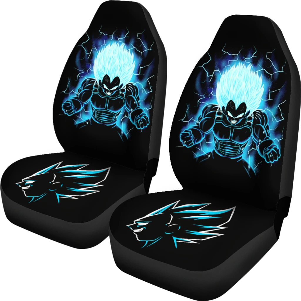 

Car Seat Cover Cool Anime Cartoon Design 2pcs Set Universal Cushion Covers Fit Most Vehicle SUV Van Trucks Interior Accessories