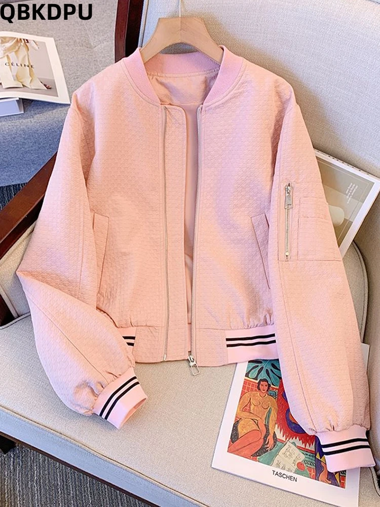 

Streetwear Casual Baseball Jacket Trend Loose Abrigo Mujer Spring Design Pocket Chaquetas Korean Long Sleeve Coat New Jaquetas