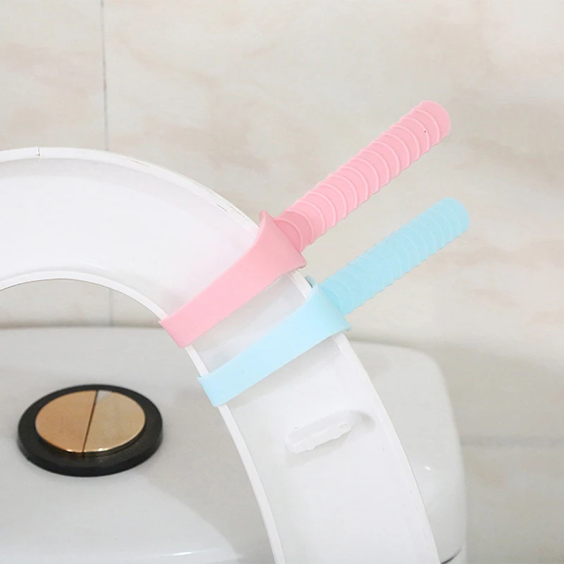 

2pcs Portable Toilet Seat Cover Lifter Sanitary Closestool Seat Cover Lift Handle for Travel Home Bathroom Products