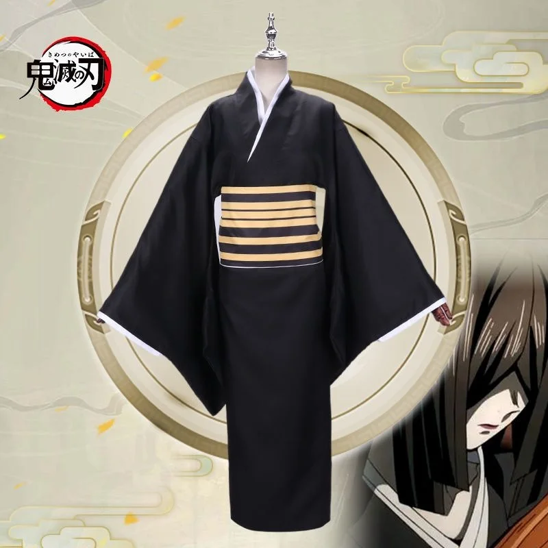 

Demon Slayer Twelve Kizuki Nakime Cosplay Costume Junikizuki Nakime Suit Anime Nakime Kimono Twelve Kizuki Four Cosplay Suits