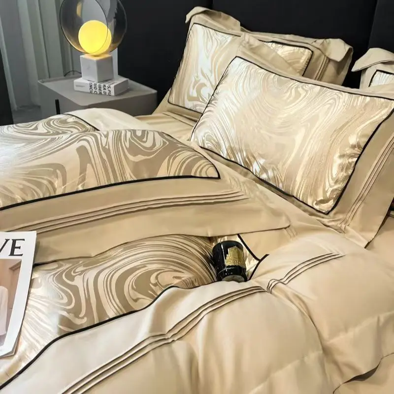 Комплект постельного белья из хлопка Jacquard 4 шт.