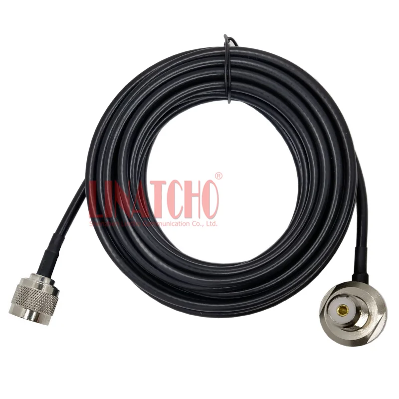 5 meters RG58U N Male and SO239 connector Coaxial Cable for FT-7800 FT-7900 Mobile Radio antenna