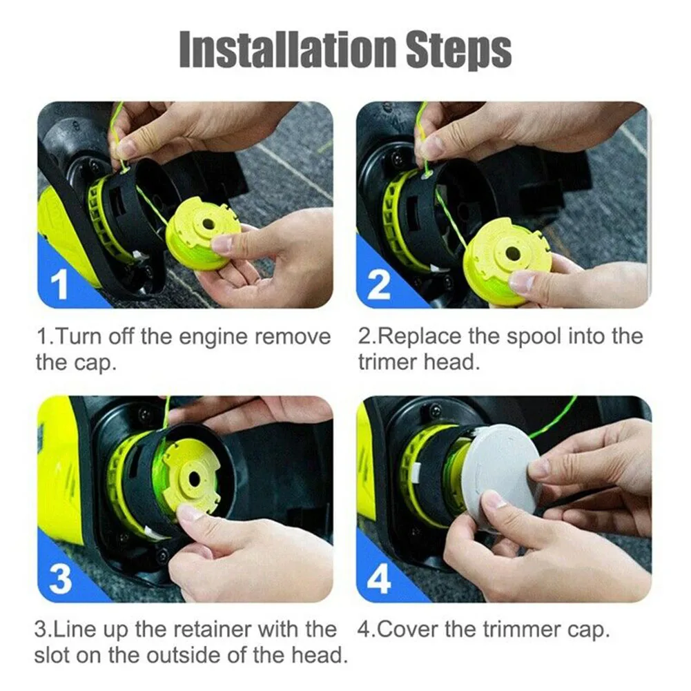 

3 шт., сменная шпуля для газонокосилки Ryobi RAC143 36 В