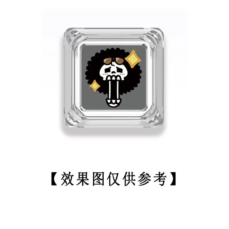 Фото Прозрачные кейкапы для механической клавиатуры One Piece с персонажами Луффи, Ророноа Зоро, Нами, Санджи, мультяшные, анимационные №3