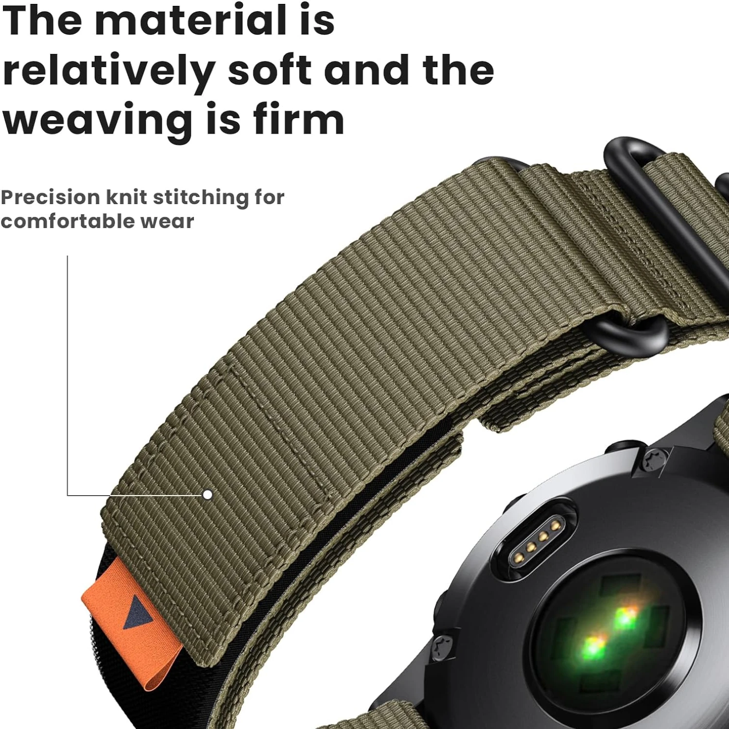 Высококачественный черный нейлоновый ремешок для часов премиум-класса —