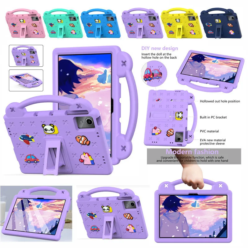 Для Lenovo Tab M11 TB-330FU Kids EVA противоударный чехол Xiaoxin Pad 11 дюймов 2024 TB-331FC со складной